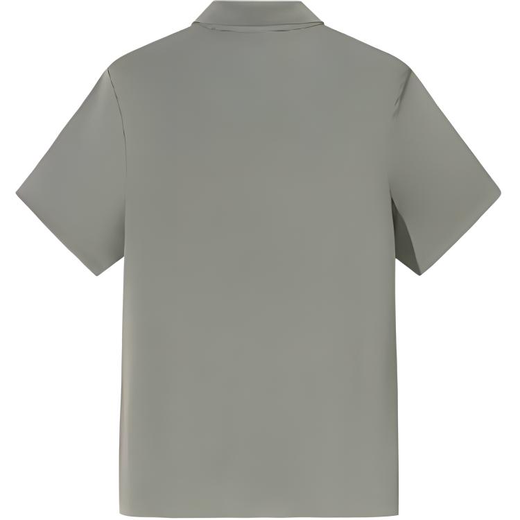 Anta Training Series Sports Casual Simple Solid Color Pullover Short Sleeve Polo Shirt Men Polo Shirts Coffee-Gray 952527135-3