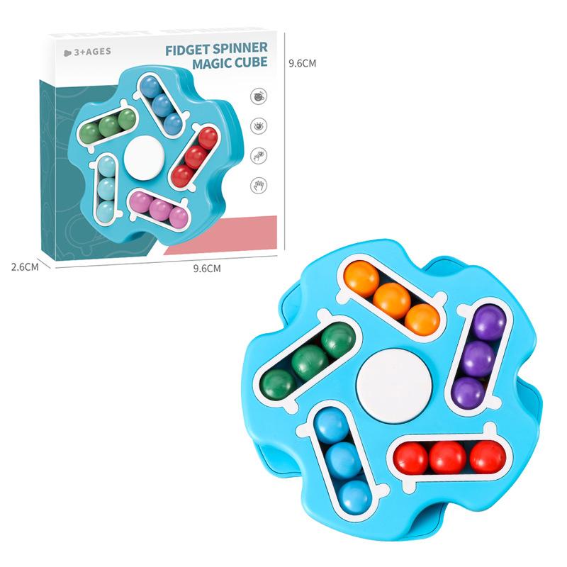 Kindergarten Intelligence Finger Hamburg Small Cube Puzzle Magic Bean Toy Fidget Toys for Kids