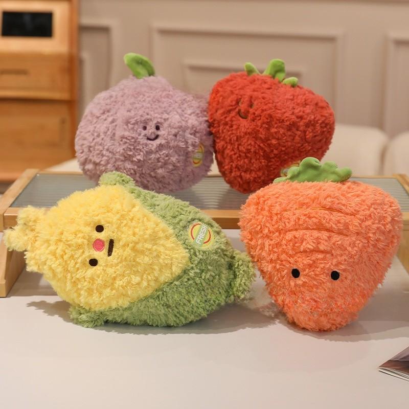 Fruit Plush Vegetable Toys Cute Character Design Children Festival Dolls Gift