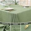 Olanly Waterproof Wipeable Fabric Tablecloth Washable Table Cover For Kitchen Dining Rectangle Tablecloth Faux Linen Table Cloth