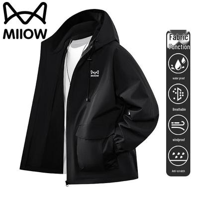 Maoren Men's Breathable Waterproof Hooded Hiking Jacket