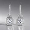 European and American simple earrings, micro-inlaid zircon temperament earrings, classic versatile daily high-end accessories