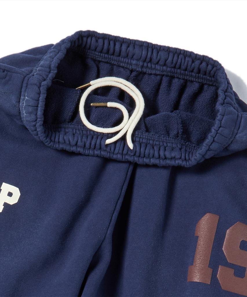 BEYOND CLOSET [Collection Line] One Art Detail Jersey Pants Navy