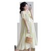 2026 Korean Style Loose Slimming Plus Size Maternity Midi Dress for Summer