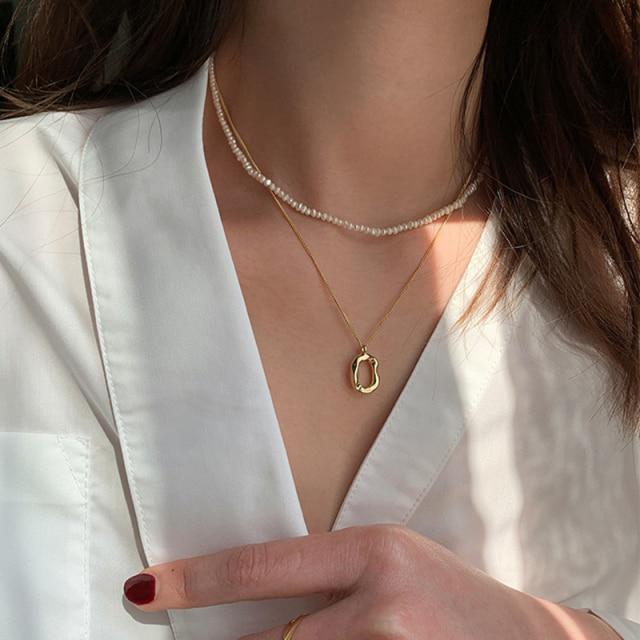 Jemné perlové květinové mašličkové choker náhrdelníky Dlouhý řetízek s přívěskem perlového srdce ve zlatém tónu Náhrdelníky s přívěskem mince Pro stylové šperky Ženy Elegantní Květinové náhrdelníky