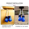UMVB1 For Skoda Car Badge Boxing Gloves Keychain Hanging Rearview Mirror Decoration Pendant Accessories Kamiq MK3 Roomster Rapid