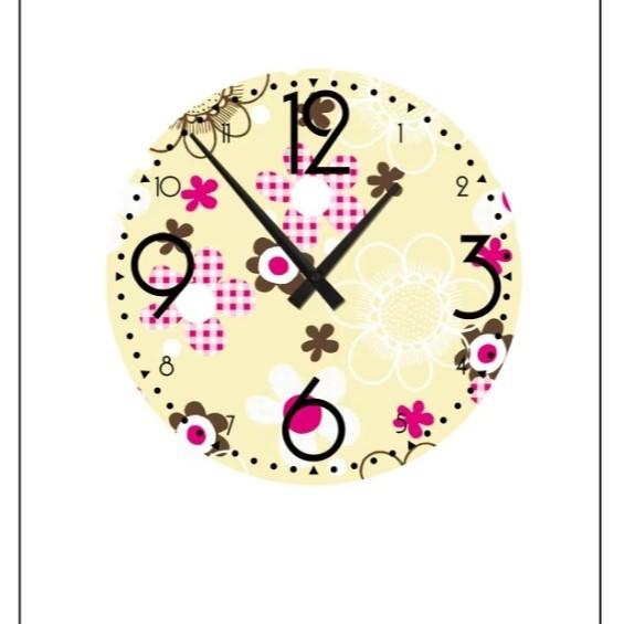 16-inch Religious Creative Retro Wooden Wall Clock MDF Silent Decorative Clock