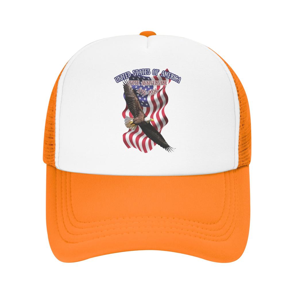 America Freedom Flight Mesh Baseball Cap Unisex Women Casual Sun Hat Years of Freedom Dad Hat Adjustable Summer Trucker Cap