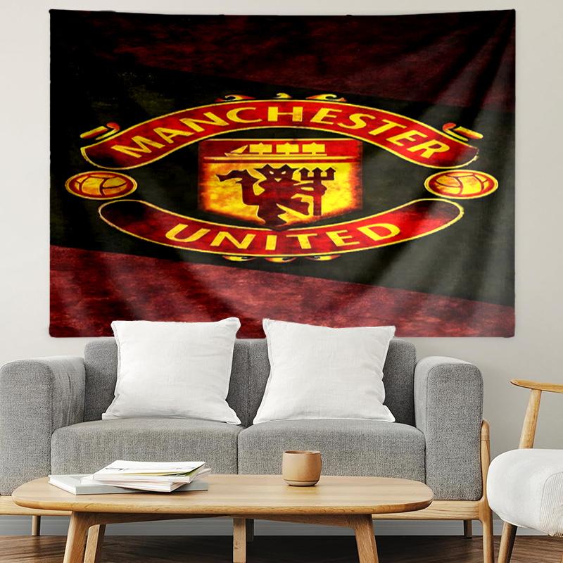 Manchester United F.C Print Tapestry, Lightweight Wall Hanging, for Bedroom, Dorm, Living Room, Home Art Decor - Birthday Christmas Gift for Friends