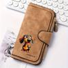 Women's Long Dog Design Wallet Multifunctional Portable Snap Closure Coin Purse Ideal Birthday Gift For Female Friends Family Daily Carry Everyday