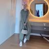 2025 Cross-Border Women's Half-Zip Top & Long Sleeve Casual Pants Fashion Set