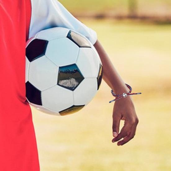 Fußball-Armbänder, verstellbares Charm-Armband, Teamspieler-Freundschaftskordel-Armbänder, Fußball-Fan-Armband für Mädchen und Jungen, Sport-Party-Geschenke