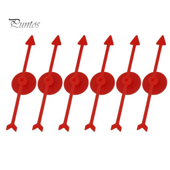 6Pcs Large Arrow Spinner with Suction Cup Heavy Duty Plastic Pointer Tools Family Night Party Board Game Prop Classroom Math Teaching Aid