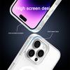 Luxury Wireless Charge For Magsafe Phone Case for iPhone 17 16 15 14 Pro Max Plus Transparent Magnetic Electroplate Bumper Cover
