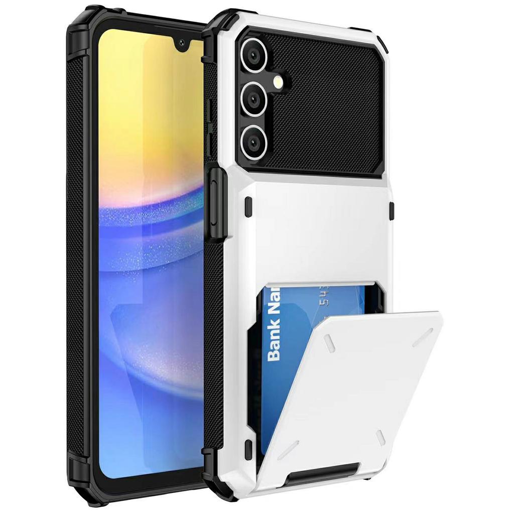 For Samsung Galaxy S26+ Case PC + TPU Dual Layer Back Phone Cover with Card Holder