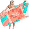 Flamingo Summer Beach digital-printed polyester Superfine fiber double-sided fleece Beach vacation bath towel, beach towel