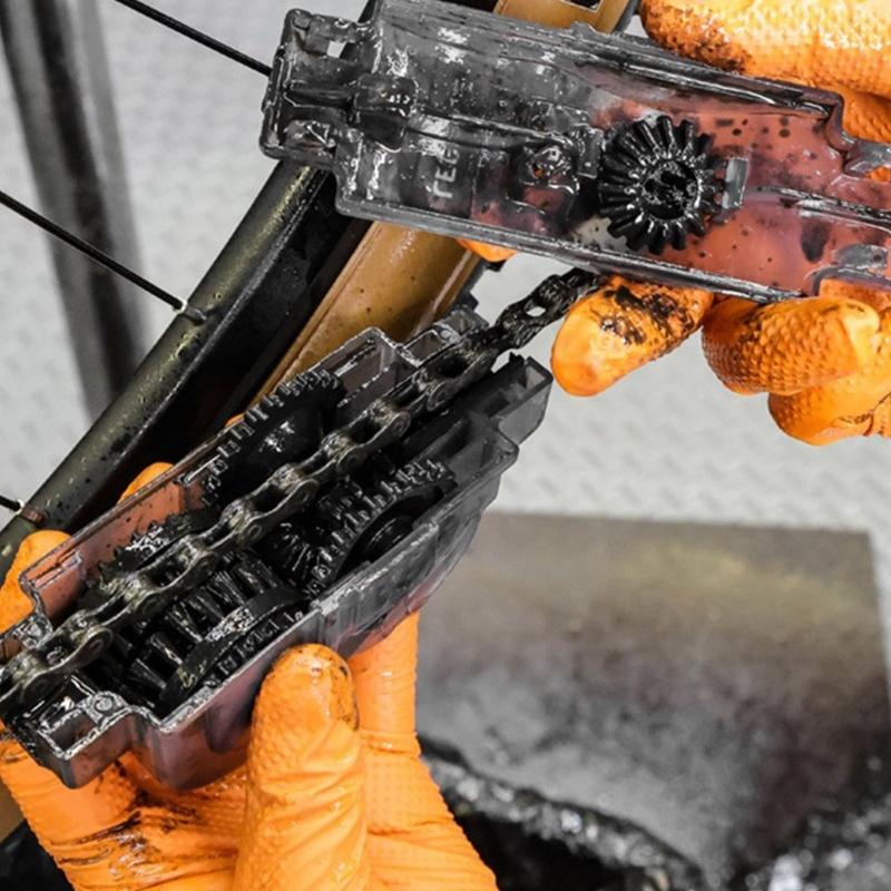 Professional Chain Scrubber Bicycles Chain Cleaning Tool Road Bike Chain Cleaner Washer for Cycling Mountain Bikes