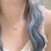 Diamonds Bowknot Aesthetic Necklace Fashion Simple Hollow Clavicle Chain Women Girl Wedding Jewelry Party Birthday Gift