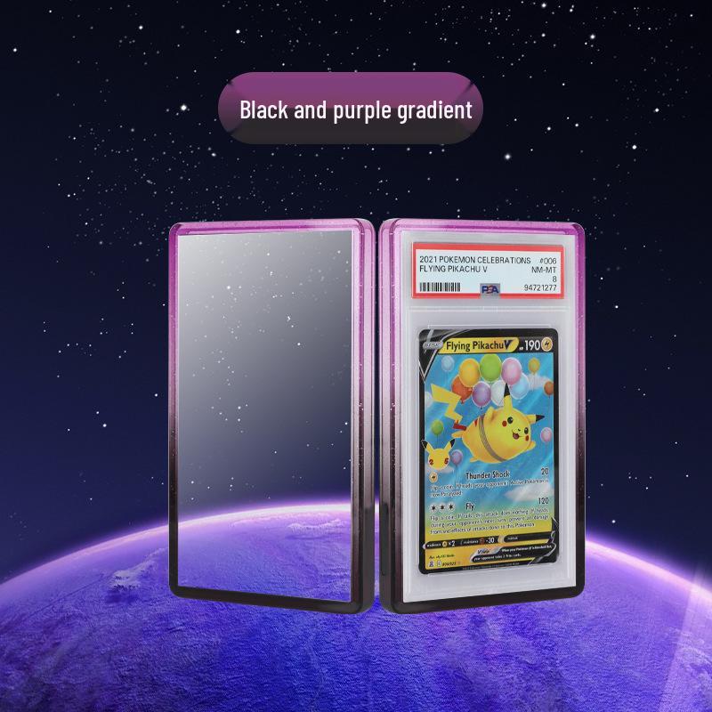 Gradient Glitter TPU Full Coverage Anti-Drop Card Case for PSA/BGS Graded Cards