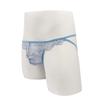 NT03 Men's Low-Rise Lace Thong with Floral Embroidery - Breathable & Sexy Underwear