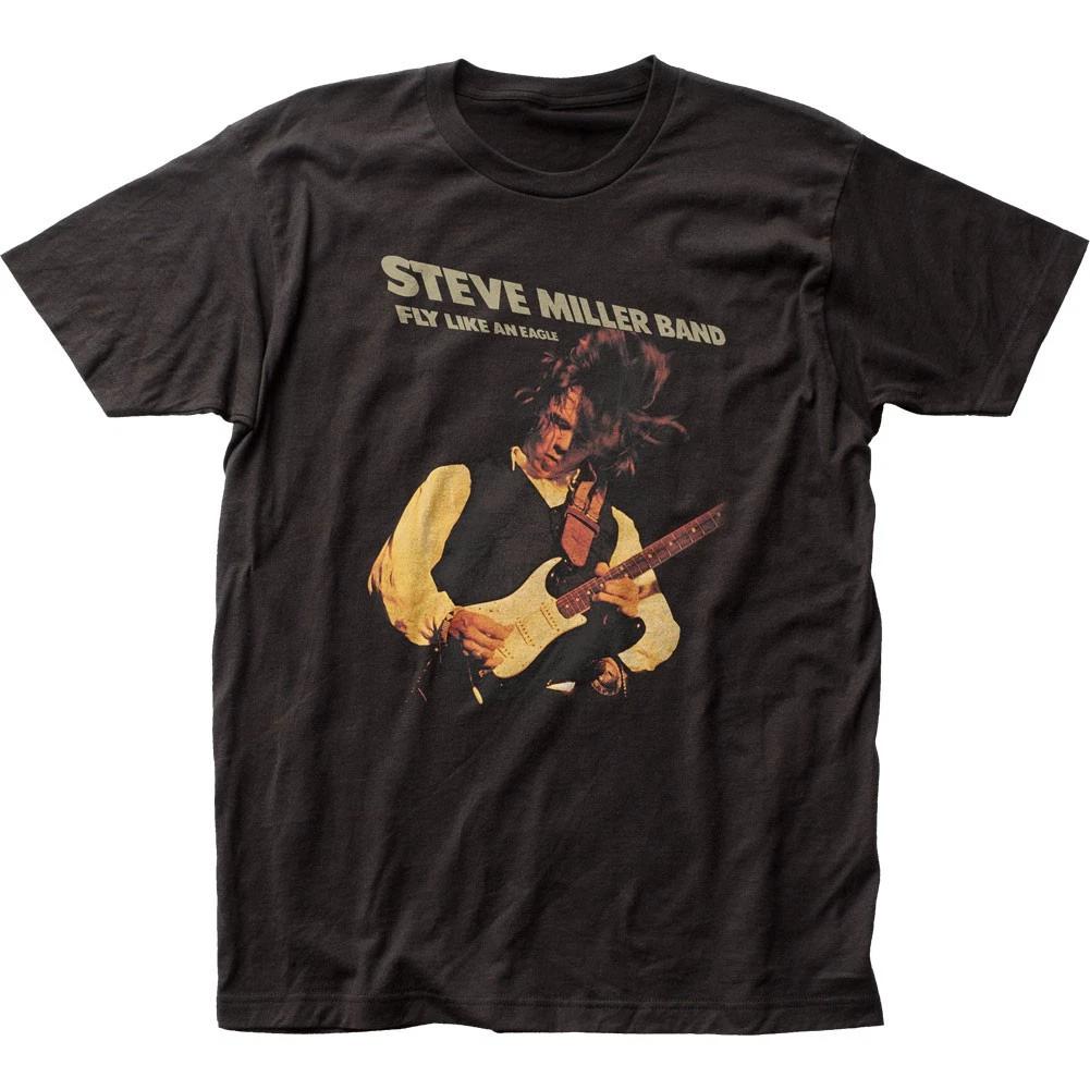 Steve Miller Band Fly Like An Eagle Mens T Shirt Music Classic Band Tee Black XL