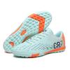 CR7 high-top football shoes tf broken nails artificial turf AG nails leather feet boys and girls students training shoes