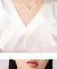 Real Gold Plated Nickel Silver Star and Moon Necklace - Elegant Luxury Design for Women