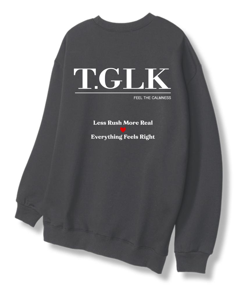 TI.GLAKE Rushmore Dark Grey Sweatshirt [Fleece Lining]
