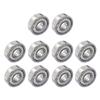 10pcs Groove Bearings Heavy Load Metal Sealed Miniature Bearing 7x19x6mm Carbon Steel Wear Resistant for Skateboard Scooter