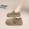 Retro Big Head Mary Jane Single Shoes Women's Autumn New Thick-soled Trendy with Shallow Mouth with Skirt, Add Two Women's Shoes
