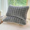 Warm Plaid Pillowcase Thickened Pillow Cover Modern Cushion Cover  Bedroom