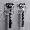Waterproof Self-Adhesive Razor Hanger - Easy-to-Install Wall Hooks for Razors, Plugs, Bathrobes & Towels - Hypoallergenic