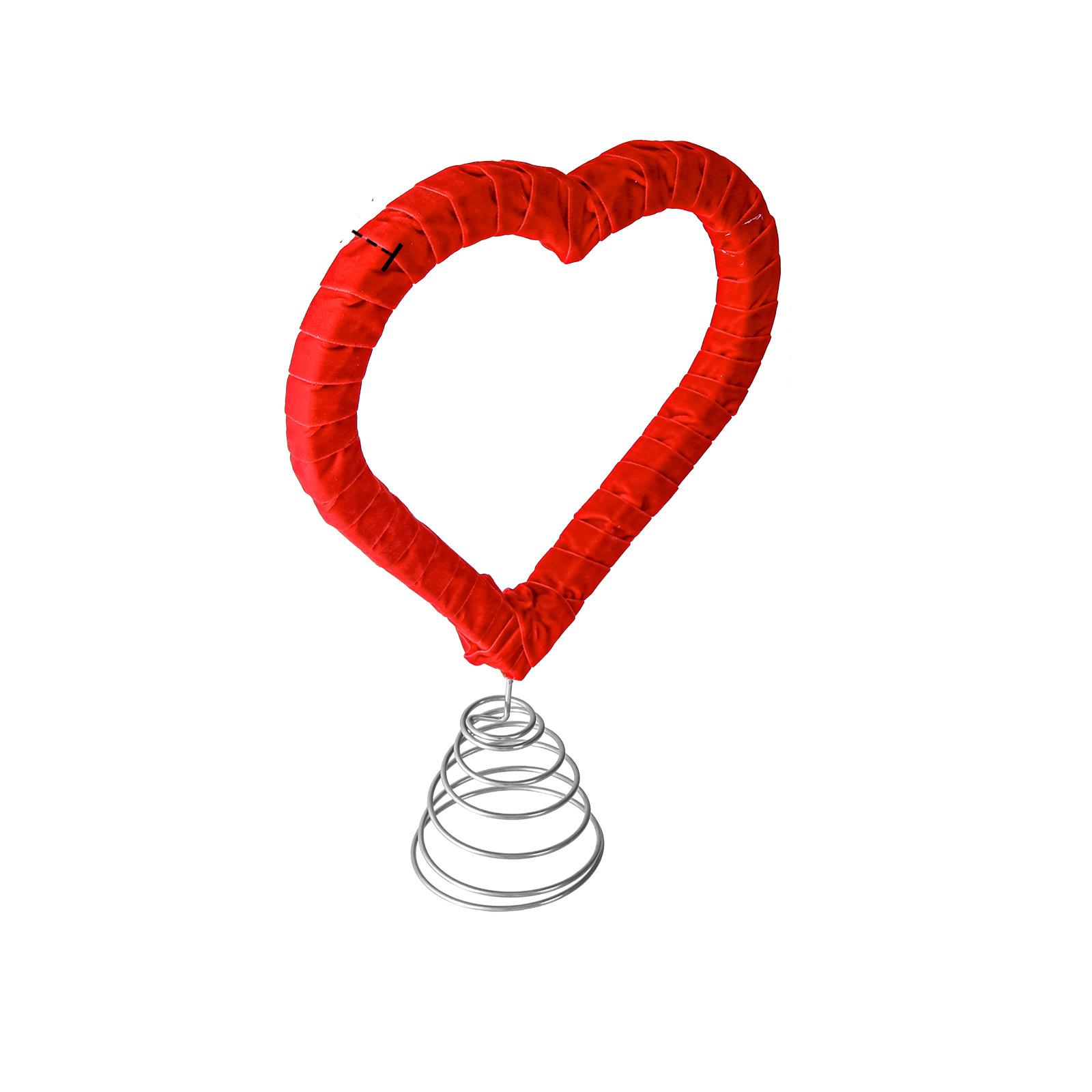 

Christmas And Valentine S Day Heart-Shaped Tree Top Decorations Suitable For Home Wedding Holiday Party Supplies Gifts One Size красный