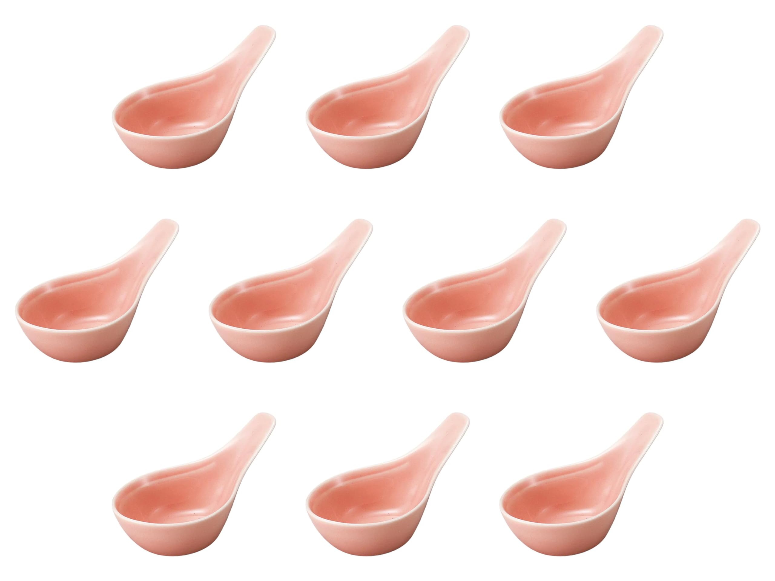 

Set of 10 Pink Xiaolongbao Spoons Delicacies x 6 x 5 Delicacies Setomonohonpo [12 cm] рожевий