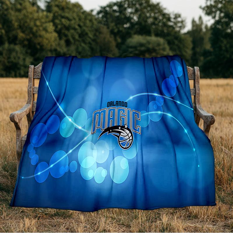 Orlando Magic Flannel Blanket, Use for Birthday/Holiday Gift, Soft Blanket for Sofa/Bed/Camping/Office/Tourism Use,All Seasons