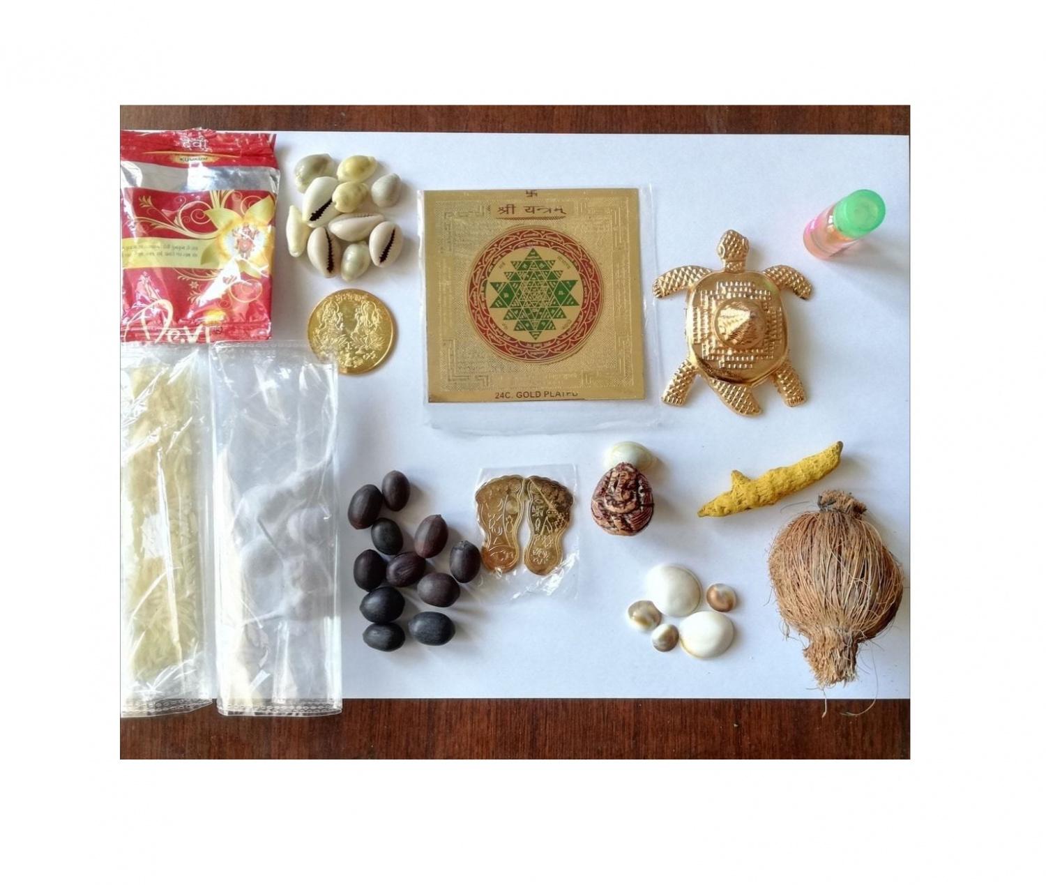 Набор Лакшми Самагри для Пуджи, Laxmi (Lakshmi) Puja Kit Samagri, Kalyan Puja