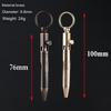 Mini Brass Pen Outdoors Portable Writing Tools Cylindrical Bolt Ballpoint Pen Key Pendant Business Signature Stationery Pen EDC