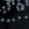 100Pcs Transparent Silicone Earring Stopper Posts Earring Findings Back Nuts