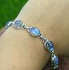 Solid 925 Sterling silver Labradorite Gemstone Birthstone Gift Handmade Designer Bracelet Women jewelry