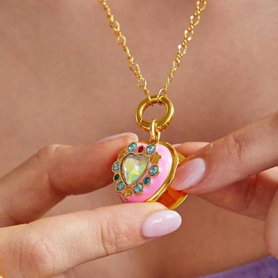 Charming Exquisite Photo Frame Necklace Copper 1 Pc
