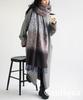 Antiqua Large Damask Print F Navy Women's Stole/Scarf, PJ-01175 20,