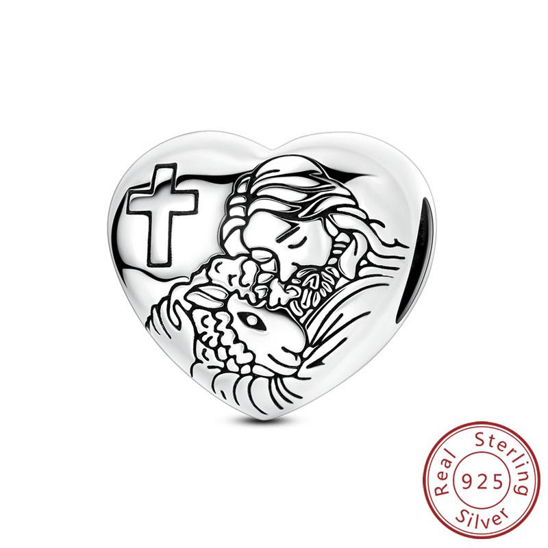 New Original Charms Beads Pendants Copper Cute Cat Paw Bow Apple Heart Charms Fit Bracelets Necklaces Women Jewelry