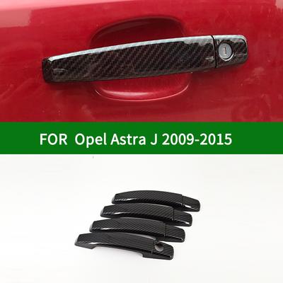 Für Vauxhall Opel Holden Astra J 2009–2015 GTC, schwarze Kohlefaser, Auto-Seitentürgriff-Abdeckungsverkleidung 2006 2007 2009 2012 2013