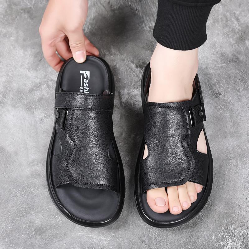 Fashion New models  outdoor men's sandals  Men's beach shoes Summer outdoor men's formal shoes walking Lightweight  and breathable