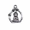 Buddha Statues Charms Multi Color Alloy Pendants For Spiritual Zen Jewelry Making