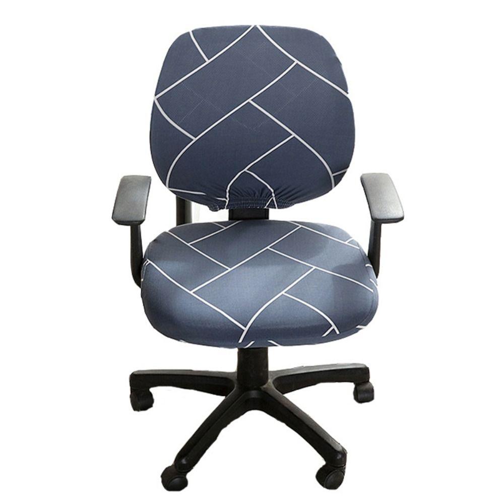Anti-dust Office Chair Cover Removable Armchair Slipcovers Fashion Split Seat Cover