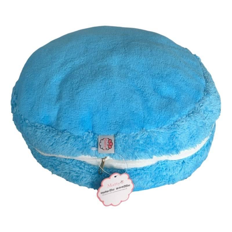 Charming 15 Inch Macaronshaped Cushion With Plush Cover And Supportive Pp Cotton Filling