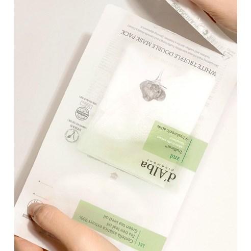 d’Alba White Truffle Double Mask Pack Set (4 Sheets) – Dual Care Radiance Sheet Mask