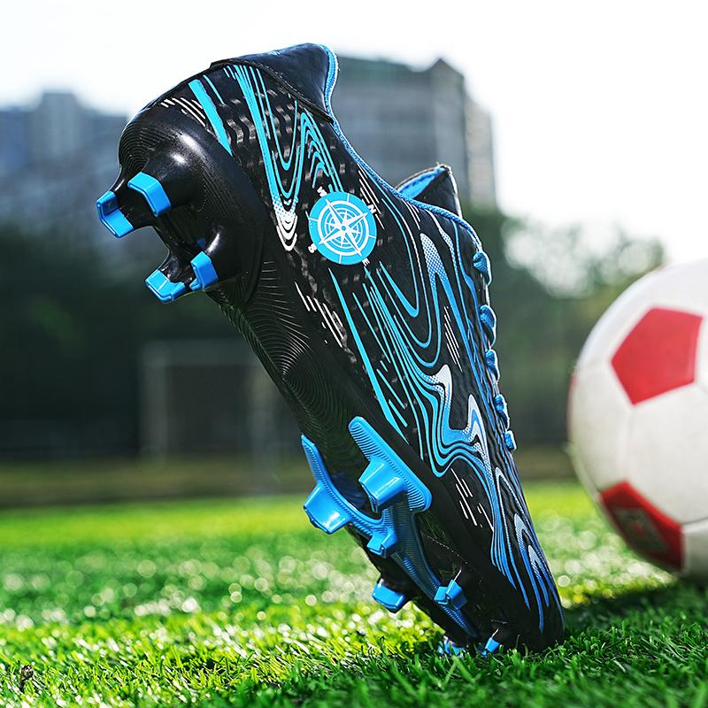31-44 High Quality Shock Absorption Anti-skid and Wear-resistant Long Spike Outdoor Sports Training Football Shoes
