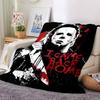 1pc Michael Myers I Came Back Home Throw Blanket Soft Flannel, Cozy All Season Polyester Perfect for Home, Office